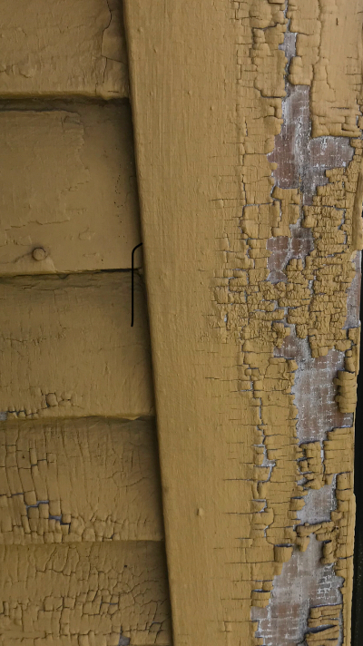 Pictured: A Lead Paint Hazard Example, found in a doorway